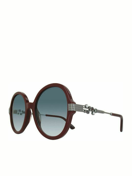 Jimmy Choo Γυναικεία Γυαλιά Ηλίου με Μπορντό Σκελετό και Γκρι Φακό