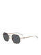 Chiara Ferragni Unisex Sunglasses with Gold Metal Frame and Gray Lens CF 1019/S DDB/MD