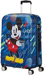 American Tourister Mickey Future Pop Children's Medium Travel Suitcase Hard with 4 Wheels Height 67cm.