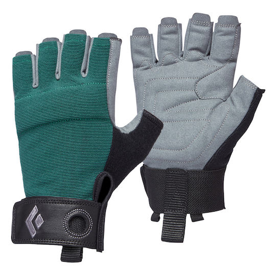 Black Diamond Crag Half-Finger Γυναικεία Γάντια Αναρρίχησης Πράσινα