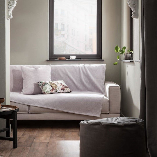 Gofis Home 421 Ριχτάρι Πολυθρόνας Chenille 180x180εκ. 20 Lilac 2007421120223
