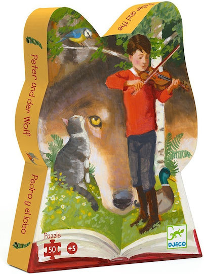 Kids Puzzle Peter and the Wolf for 5+ years+ Years 50pcs Djeco