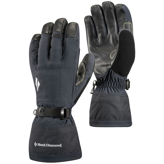 Black Diamond Soloist Men's Gloves Mountain Climbing and Climbing with Waterproof Protection and Thermal Insulation Black