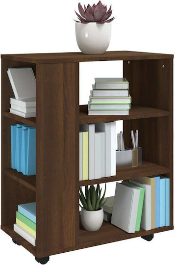 Cabinet de Birou cu roți Nucă 60x35x75cm