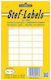 Stef Labels Small Adhesive Labels Pack of 40 Sheets in White Color 30x13mm