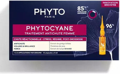 Phyto Phytocyane Traitement Anti-Chute Hair Ampoules against Hair Loss 12x5ml