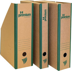 A&G Paper Θήκη Περιοδικών Αρχείου Premium Χάρτινη Καφέ 25x10x35εκ.