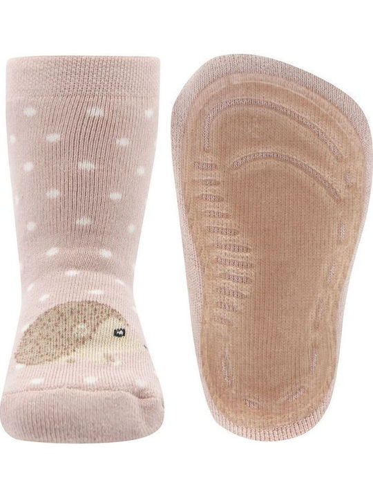 Ewers Non-slip Kids' Long Socks Pink