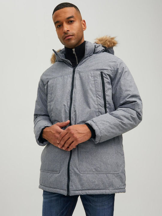 Jack & Jones Winter Jacke Parka Gray