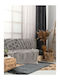 Palamaiki Vegor Ριχτάρι Πολυθρόνας Chenille 180x180εκ. Grey 9-120592-002