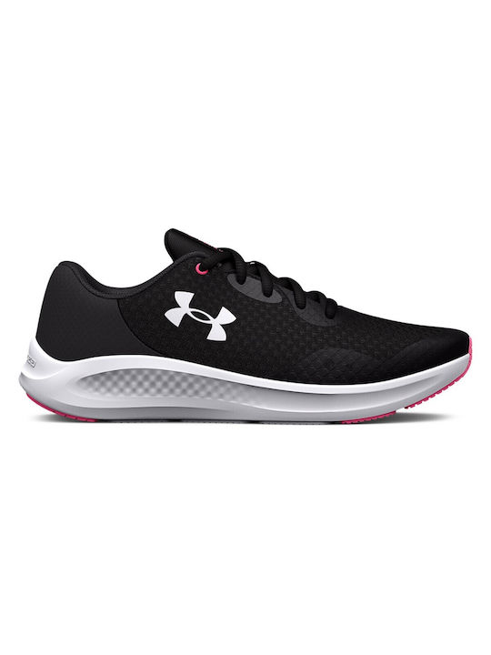 Under Armour Αθλητικά Παιδικά Παπούτσια Running Charged Pursuit 3 Gs Μαύρα