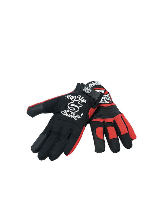 West Coast Choppers Men's Motorcycle Gloves All Seasons Black/Red