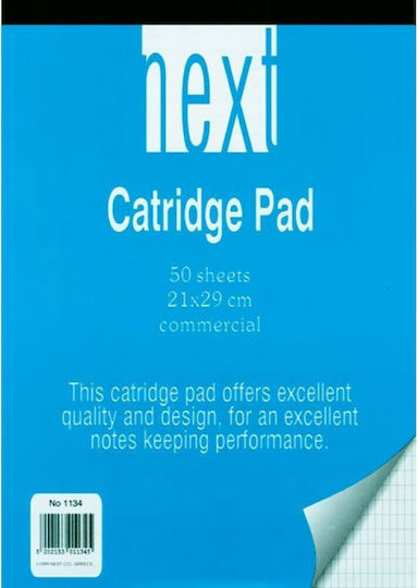 Next Set 10 Notepad 50 Sheets A4 Catridge Blue