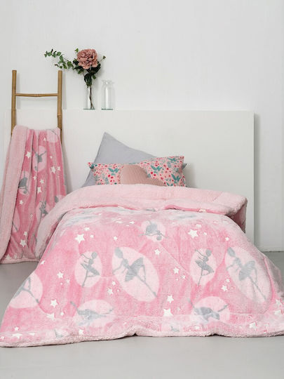Palamaiki Decke Ballet Leuchtend Rosa 160x220cm