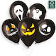 Μπαλόνι Halloween Latex Μαύρο Faces 33εκ. (Διάφορα Σχέδια)