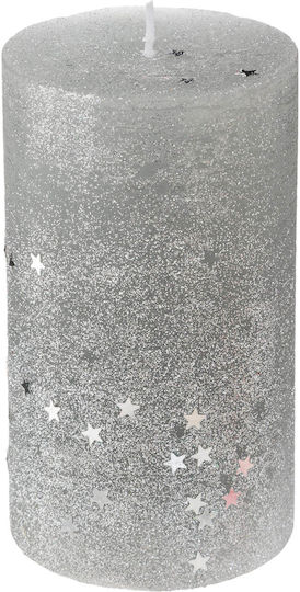 Fééric Lights and Christmas The translated Liquid template in German language: Weihnachtskerzen & Kerzenständer Kerze Silber 12cm.