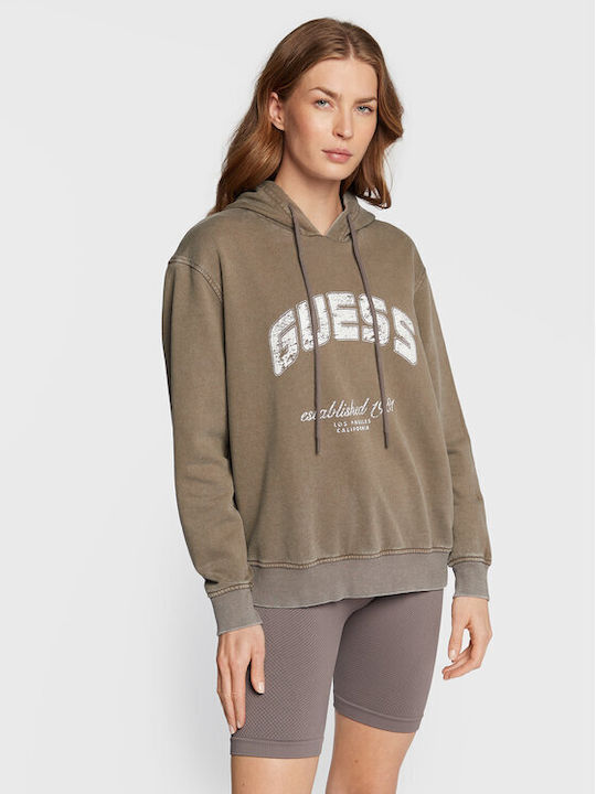 Guess Women's Hooded Sweatshirt Gray