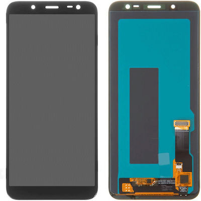 OLED Mobile Phone Screen Replacement with Touch Mechanism for Galaxy J6 (Black)