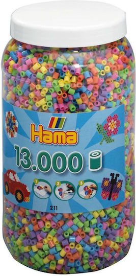 Hama Παιδική Χειροτεχνία 13.000 Pastel Mix Beads 13τμχ