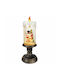 SP Souliotis Christmas Candle Battery Santa Claus 29x10cm