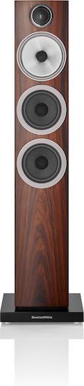 Bowers & Wilkins 704 S3 Ζεύγος Ηχείων Hi-Fi Δαπέδου 150W 3 Δρόμων Π16.5xΒ26.3xΥ92.5εκ. Καφέ