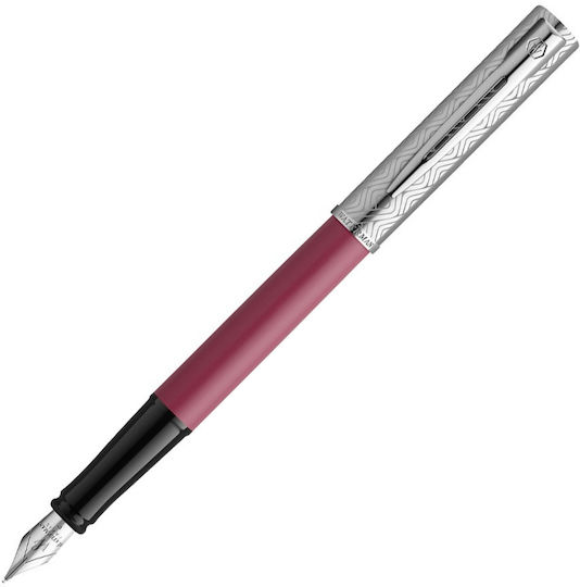 Waterman Allure DLX Писалка Fine 0.6mm Розова от Inox с Червено Мастило