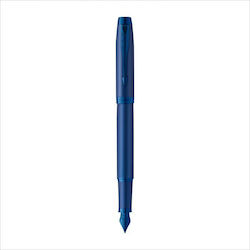 Parker IM Monochrome Fountain Pen Fine 0.7mm Blue With Blue Ink Parker IM Monochrome Fountain Pen Fine 0.7mm Blue With Blue Ink