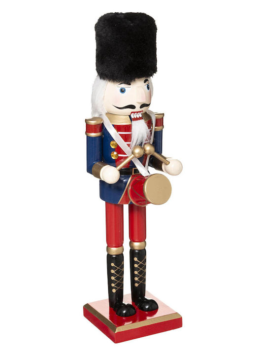 A-S Nutcracker Χριστουγεννιάτικος Καρυοθραύστης Ξύλινος Ύψους 25εκ.