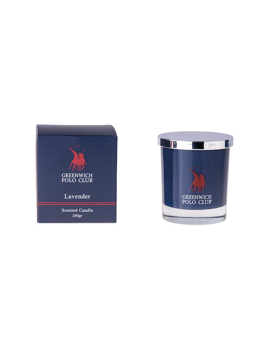 Greenwich Polo Club Scented Candle Jar with Scent Lavender Blue 200gr 1pcs