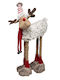 Christmas Plastic Figure Reindeer White Height 60cm A-S Telescop