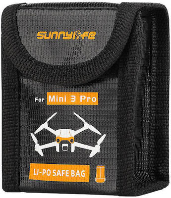 Sunnylife Battery Bag Drone Battery Bag Black for DJI Mini 3 Pro 9x3.8x7.2cm