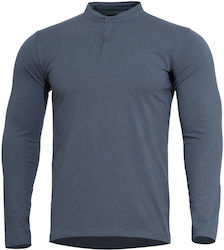 Pentagon Blouse Charcoal Blue