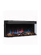 Richen 3D Insert 113 Wall Mounted Electric Fireplace 2000W 112.8x49.5cm Black