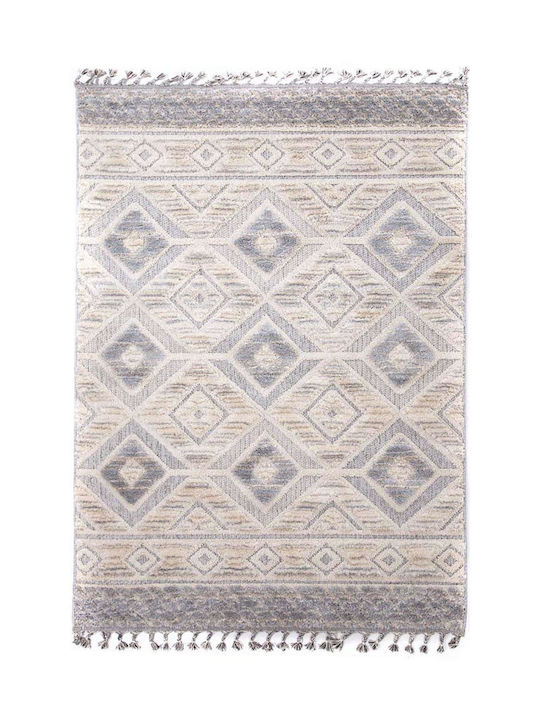Royal Carpet La Casa 712B Χαλί Ορθογώνιο με Κρόσια White / Light Gray