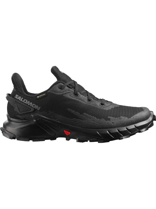Salomon Alphacross 4 GTX Γυναικεία Αθλητικά Παπούτσια Trail Running Μαύρα Αδιάβροχα με Μεμβράνη Gore-Tex