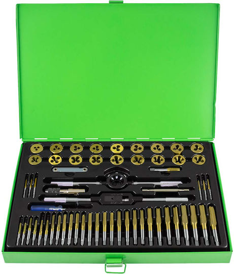 JBM 50792 Gewindebohrer & Schneideisen Set 8x1.25mm 56Stück