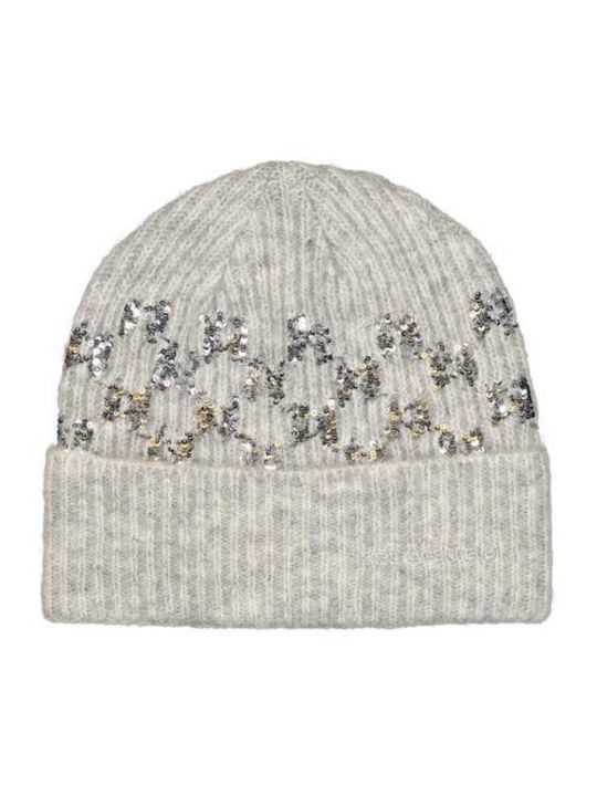 Beanie Γυναικείος Σκούφος Πλεκτός σε Γκρι χρώμα