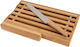 Bamboo Rectangular Bamboo Chopping Board for Bread Brown 35.5x22cm