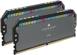 Corsair Dominator Platinum RGB 32GB DDR5 RAM με 2 Modules (2x16GB) και Ταχύτητα 5600 για Desktop