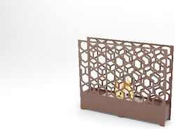 Thermozel Bio Hexagon Επιδαπέδιο Εσωτερικού Χώρου Καφέ 57x10x45cm