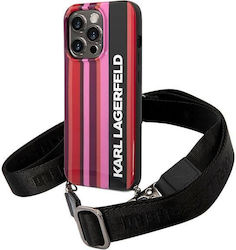 Karl Lagerfeld Color Stripes Strap Rosa (iPhone 14 Pro) Karl Lagerfeld Color Stripes Strap Rosa (iPhone 14 Pro)