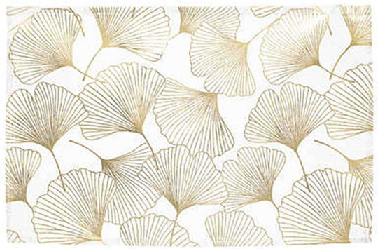 Atmosphera Ginko Platzdeckchen Kunststoff Gold 45x30cm 1Stück
