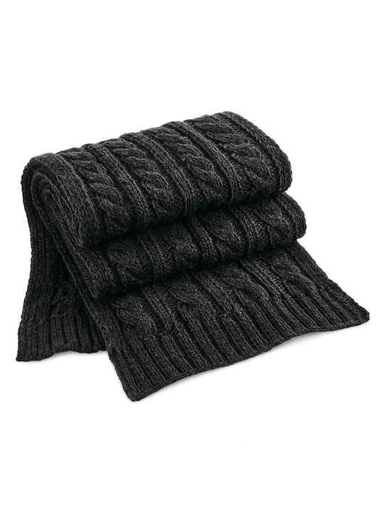 Beechfield B499 Women's Knitted Scarf Black