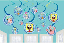 Amscan SpongeBob Vorhang für Party 12 Stück