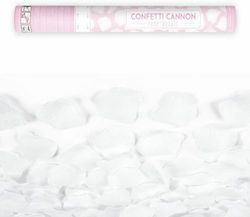 Rose Petals Confetti Cannon White