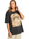 Super Natural Γυναικείο T-shirt Μαύρο