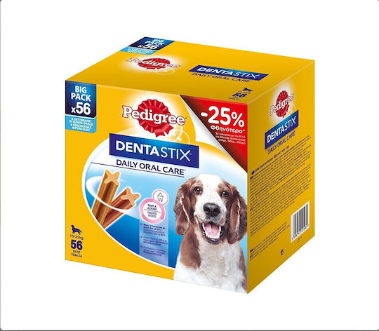 Pedigree Dentastix Oral Care Medium Dog Dental Stick for Medium Breeds 1440gr 56pcs