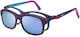 Nanovista Arcade with Clip On Kids Acetate Blue Light Blocking Glasses Purple