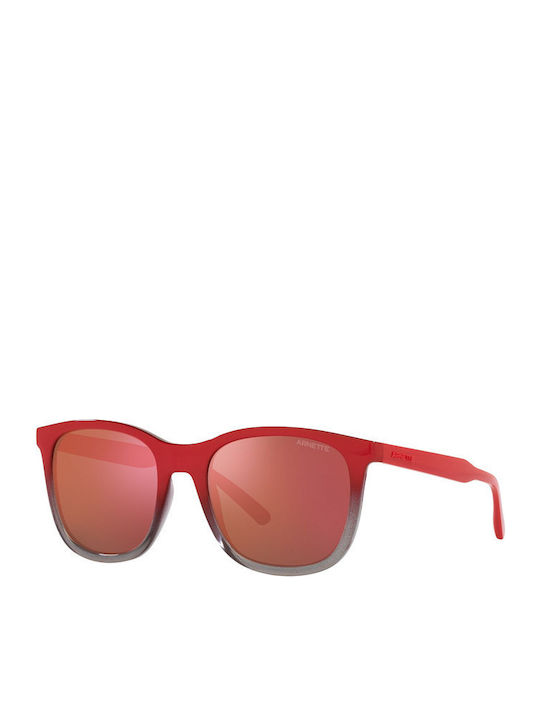 Arnette Woland Men's Sunglasses with Red Plastic Frame and Red Mirror Lens AN4307 28386