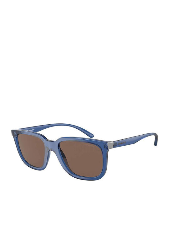 Arnette Plaka Men's Sunglasses with Blue Plastic Frame and Brown Lens AN4306 284773